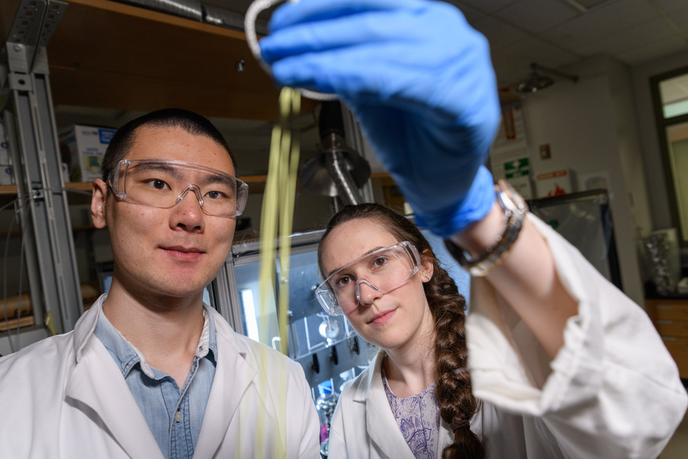 graduate students in a lab