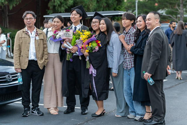 family with a graduating GT undergraduate student