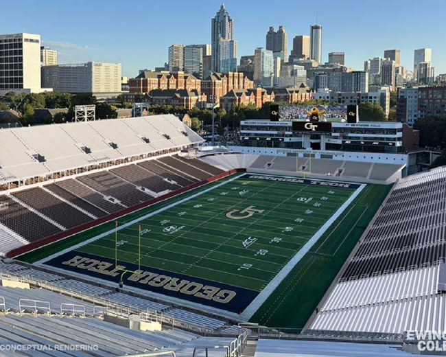 rendering of Bobby Dodd stadium