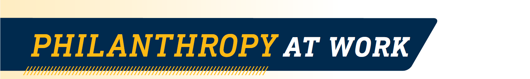 Philanthropy at Work banner