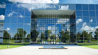 Georgia Tech-Lorraine campus with mirrored windows